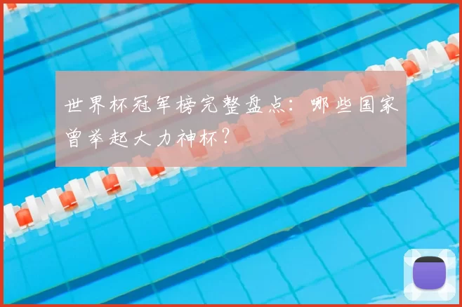 世界杯冠军榜完整盘点:哪些国家曾举起大力神杯?