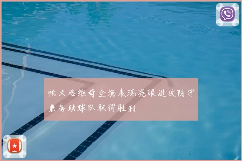 帕夫洛维奇全场表现亮眼进攻防守兼备助球队取得胜利