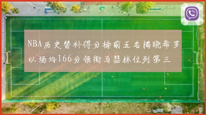 NBA历史替补得分榜前五名揭晓希罗以场均166分领衔马瑟林位列第三